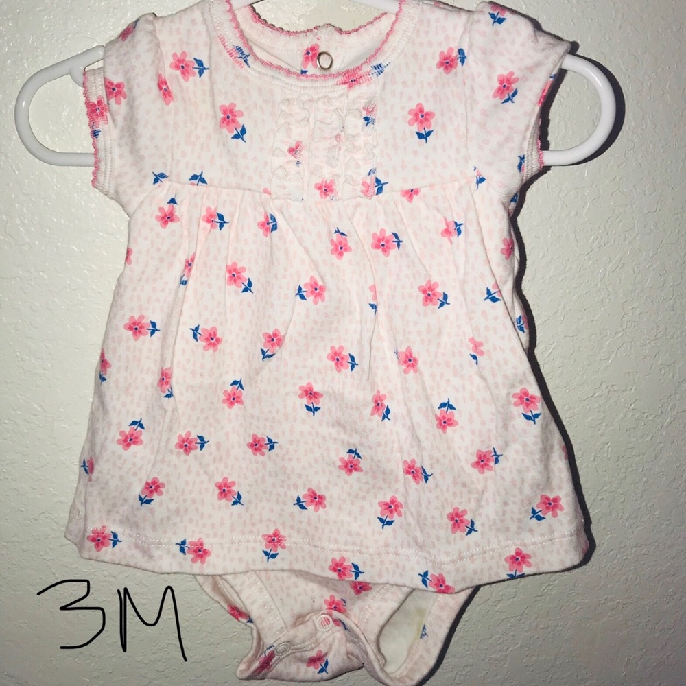 Baby girl dress/onesie in one